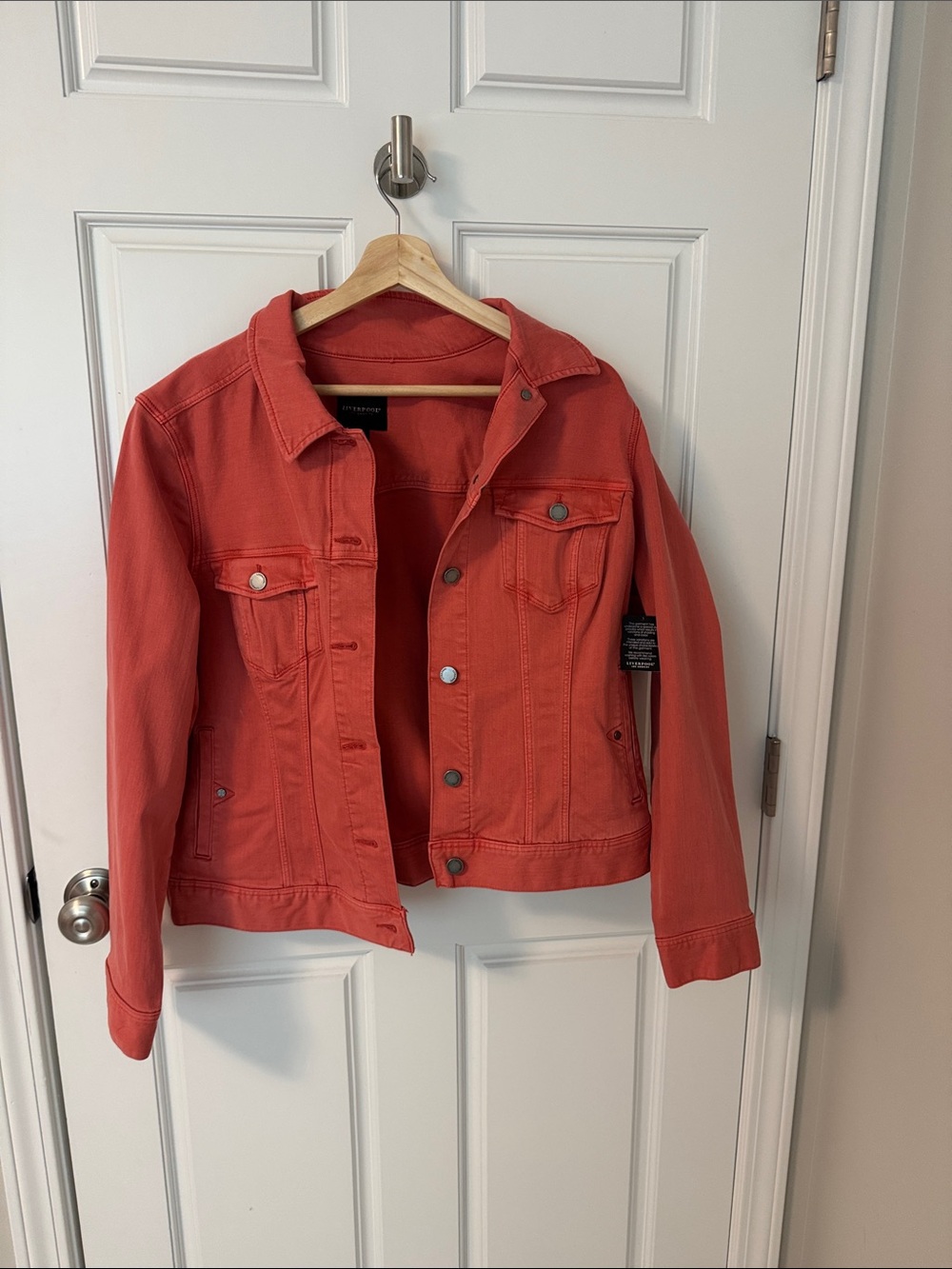 NWT Liverpool Denim Coral Jacket